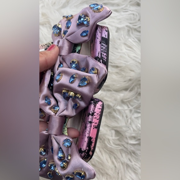 Betsey Johnson Pastel Jewel-Studded Heels - Picture 9 of 10